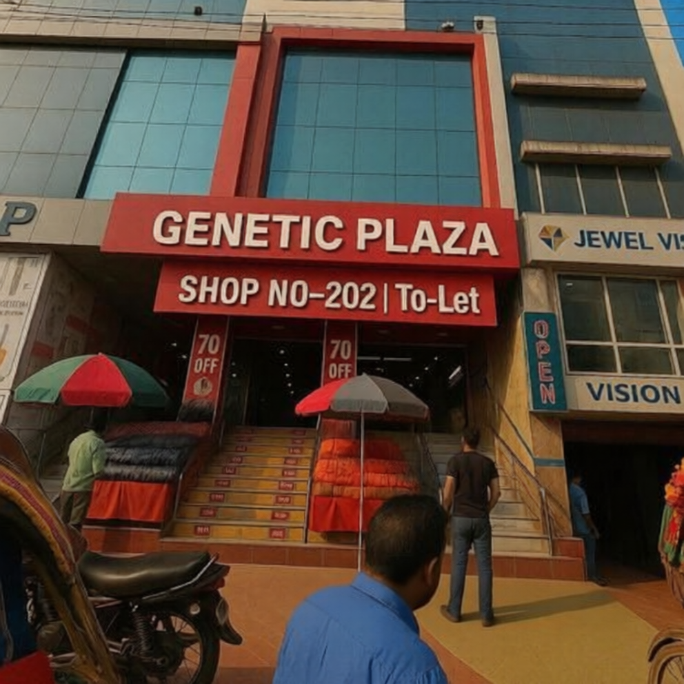 Commercial Shop Space for Rent – Genetic Plaza, Dhanmondi 27